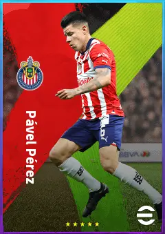Pável Pérez eFootball 2026 player card, 76 OVR AMF