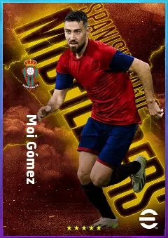 Moi Gómez eFootball 2026 player card, 81 OVR CMF