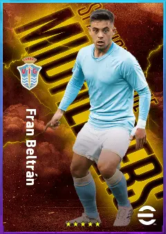 Fran Beltrán eFootball 2026 player card, 81 OVR DMF