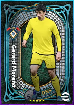 Gerard Moreno eFootball 2026 player card, 82 OVR CF