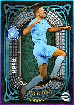 Rodri eFootball 2026 player card, 85 OVR DMF