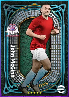 John McGinn eFootball 2026 player card, 81 OVR CMF