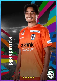 Matsuda Riki eFootball 2026 player card, 75 OVR CF