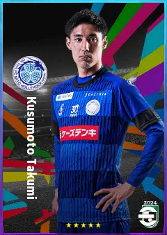 Kusumoto Takumi eFootball 2026 player card, 74 OVR CB