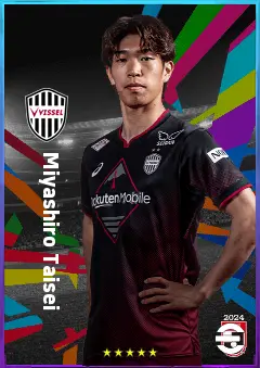 Miyashiro Taisei eFootball 2026 player card, 79 OVR CF