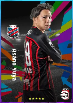 Asano Yuya eFootball 2026 player card, 77 OVR SS