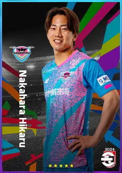 Nakahara Hikaru eFootball 2026 player card, 75 OVR RMF