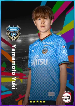 Yamamoto Yuki eFootball 2026 player card, 75 OVR CMF
