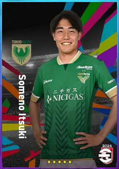 Someno Itsuki eFootball 2026 player card, 77 OVR CF