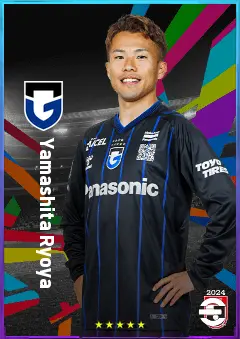 Yamashita Ryoya eFootball 2026 player card, 76 OVR RMF
