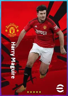 Harry Maguire eFootball 2026 player card, 81 OVR CB