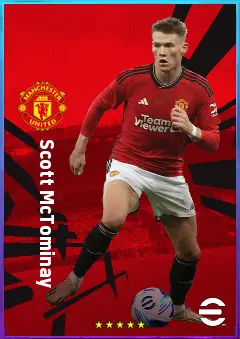 Scott McTominay eFootball 2026 player card, 81 OVR DMF