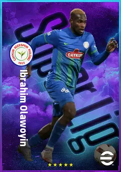Ibrahim Olawoyin eFootball 2026 player card, 75 OVR AMF
