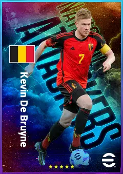 Kevin De Bruyne eFootball 2026 player card, 86 OVR AMF