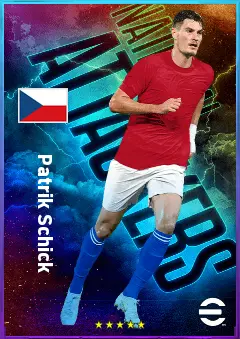 Patrik Schick eFootball 2026 player card, 83 OVR CF