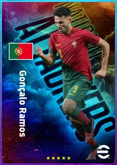 Gonçalo Ramos eFootball 2026 player card, 82 OVR CF
