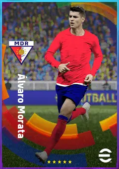 Álvaro Morata eFootball 2026 player card, 82 OVR CF