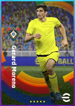 Gerard Moreno eFootball 2026 player card, 82 OVR CF