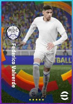 Federico Valverde eFootball 2026 player card, 84 OVR CMF