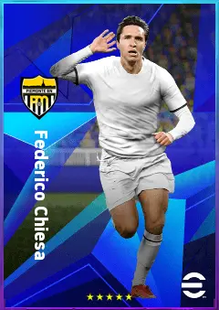 Federico Chiesa eFootball 2026 player card, 85 OVR LWF