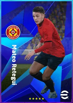Mateo Retegui eFootball 2026 player card, 81 OVR CF