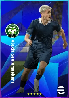 Alexis Saelemaekers eFootball 2026 player card, 81 OVR RMF