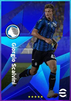 Giorgio Scalvini eFootball 2026 player card, 82 OVR CB