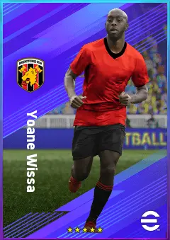 Yoane Wissa eFootball 2026 player card, 80 OVR LWF