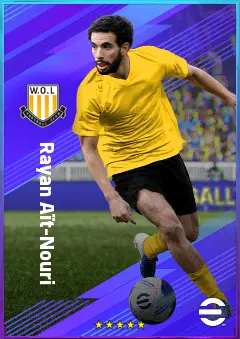 Rayan Aït-Nouri eFootball 2026 player card, 82 OVR LB