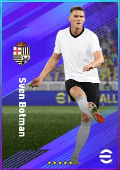 Sven Botman eFootball 2026 player card, 83 OVR CB
