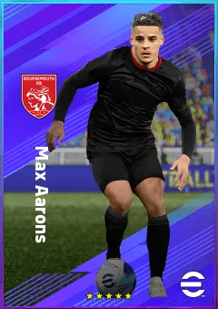 Max Aarons eFootball 2026 player card, 80 OVR RB