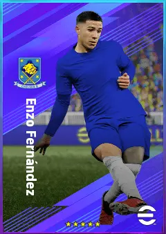 Enzo Fernández eFootball 2026 player card, 83 OVR CMF