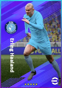 Erling Haaland eFootball 2026 player card, 86 OVR CF