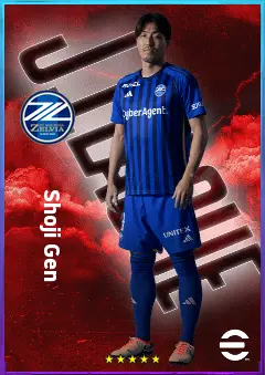 Shoji Gen eFootball 2026 player card, 76 OVR CB