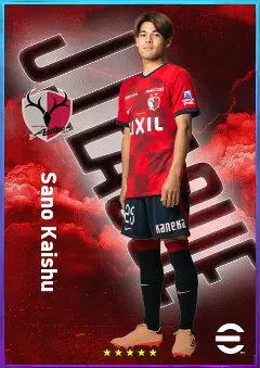 Sano Kaishu eFootball 2026 player card, 77 OVR DMF