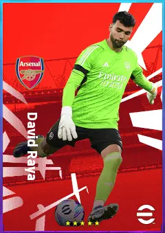 David Raya eFootball 2026 player card, 83 OVR GK