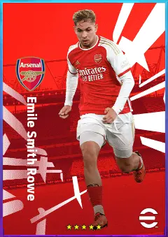 Emile Smith Rowe eFootball 2026 player card, 81 OVR LMF