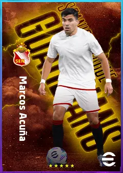 Marcos Acuña eFootball 2026 player card, 81 OVR LB