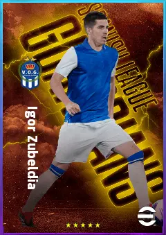 Igor Zubeldia eFootball 2026 player card, 82 OVR CB