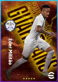 Éder Militão eFootball 2026 player card, 84 OVR CB