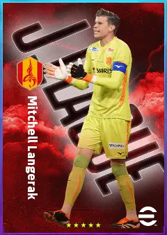 Mitchell Langerak eFootball 2026 player card, 77 OVR GK