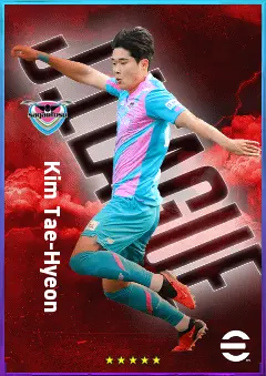 Kim Tae-Hyeon eFootball 2026 player card, 77 OVR CB