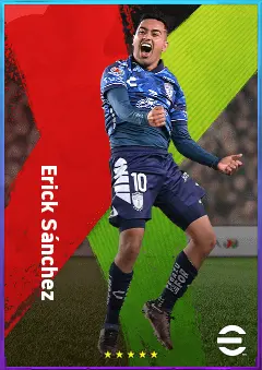 Erick Sánchez eFootball 2026 player card, 80 OVR CMF