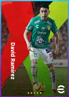 David Ramírez eFootball 2026 player card, 76 OVR RB
