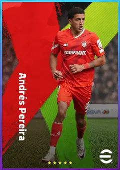 Andrés Pereira eFootball 2026 player card, 78 OVR CB