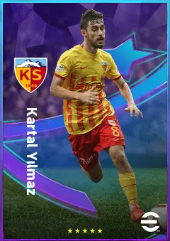 Kartal Yılmaz eFootball 2026 player card, 77 OVR DMF