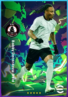 Bobby Decordova-Reid eFootball 2026 player card, 80 OVR RWF