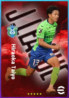Hiraoka Taiyo eFootball 2026 player card, 76 OVR CMF