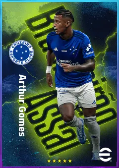 Arthur Gomes eFootball 2026 player card, 79 OVR LWF