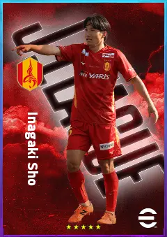 Inagaki Sho eFootball 2026 player card, 78 OVR CMF
